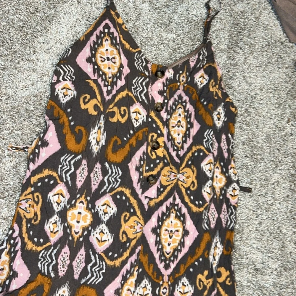 Savanna Jane Aztec Printed Jumpsuit Size Small - Picture 8 of 12